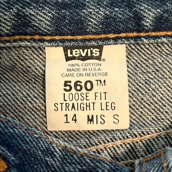 Vintage Levi’s 560 Loose Fit Straight Leg Size 14 MIS S - Picture 10 of 16